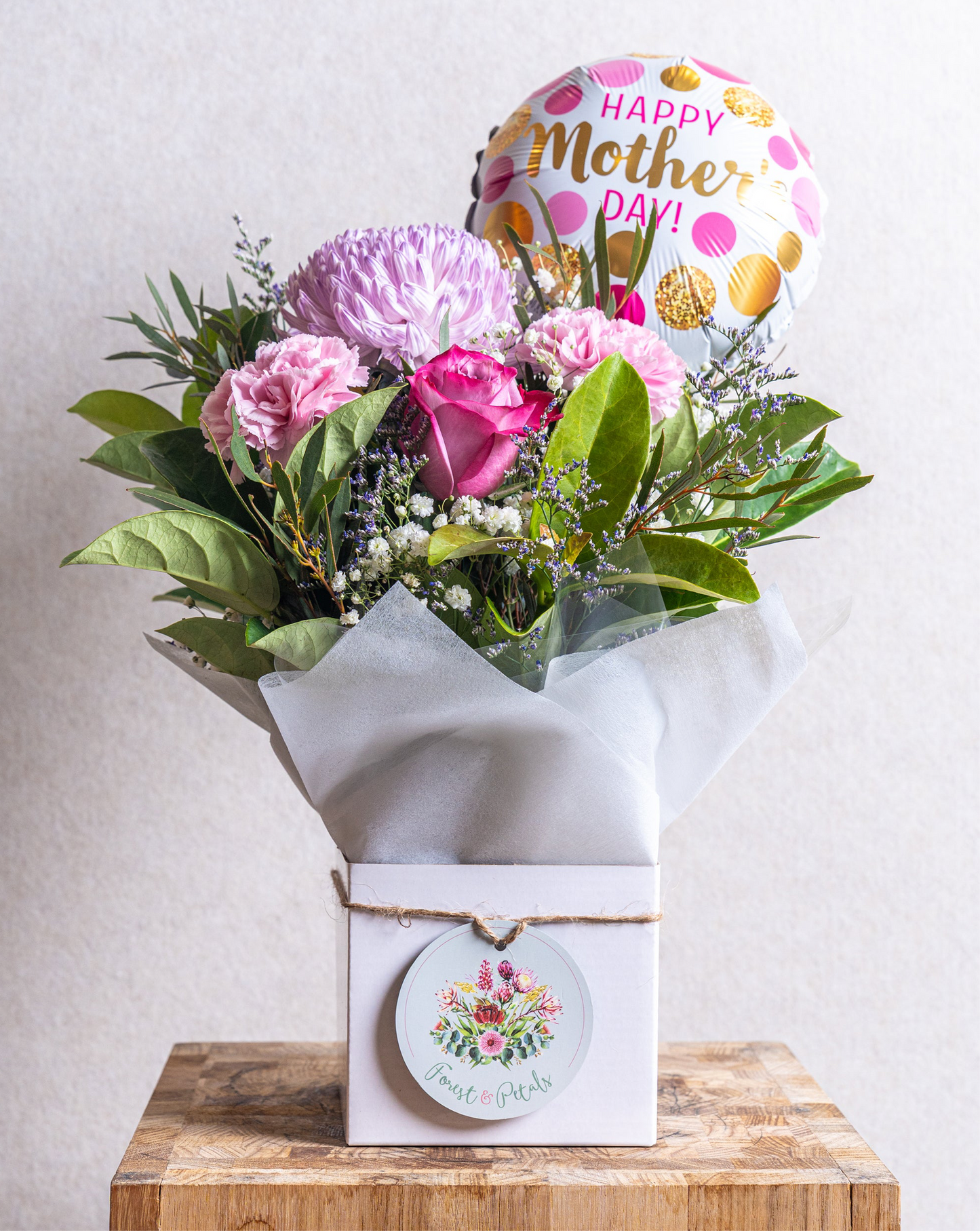 Florist’s Choice Box With Mini Balloon