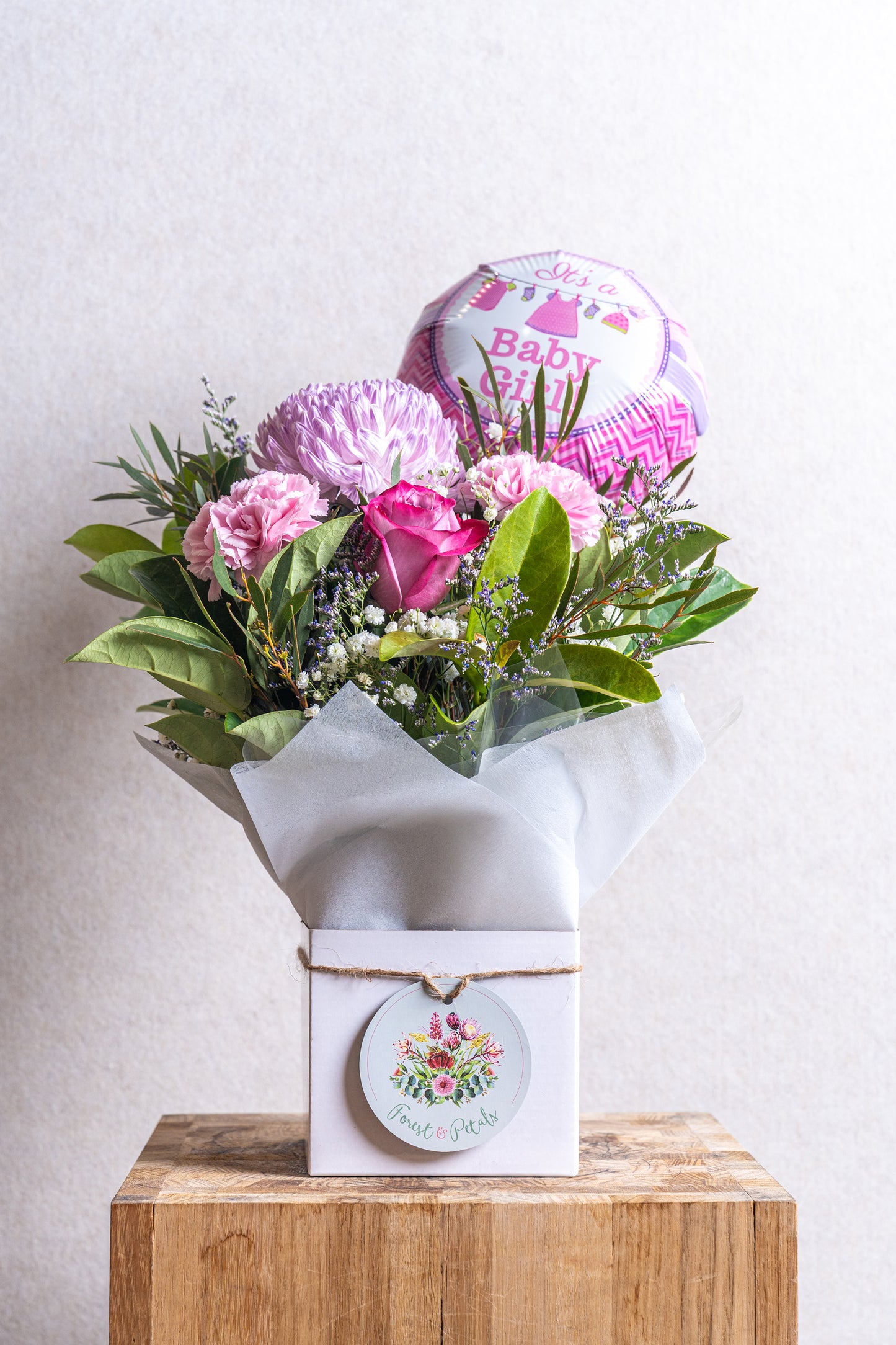 Florist’s Choice Box With Mini Balloon