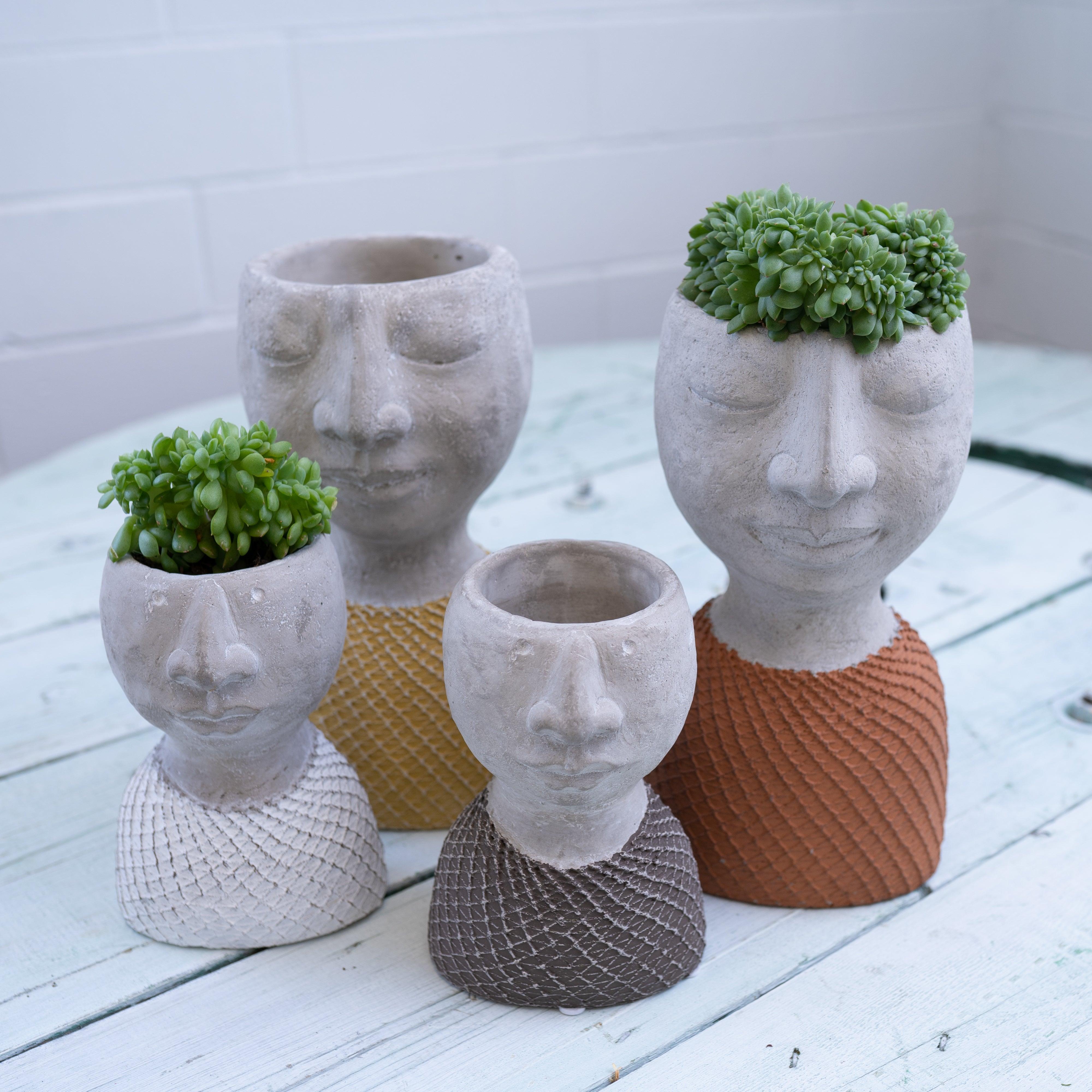 face planter pots australia Head Planters – Forest and Petals