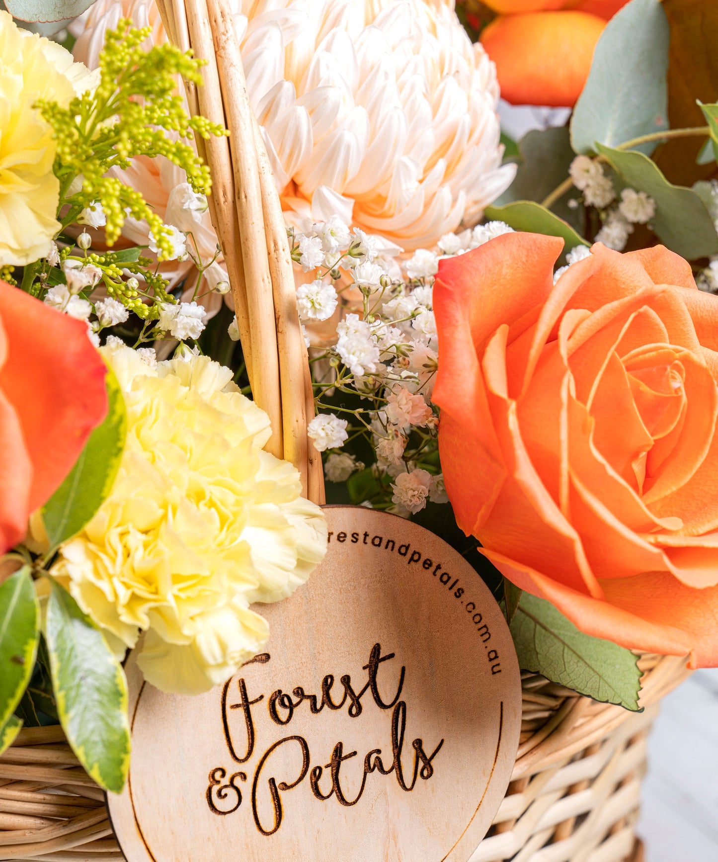 Blooming Love Basket Orange