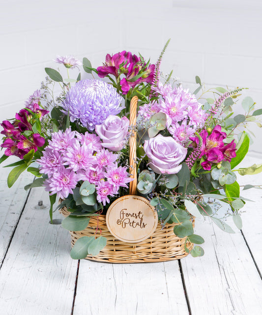 Blooming Love Basket Purple