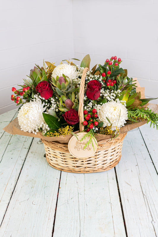 Mrs. Clause Basket | Christmas Flowers