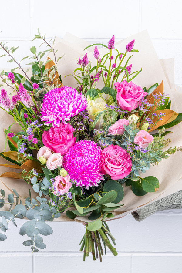 Pretty in Pink Bouquet Mother's day flowers Same day delivery South Brisbane Florist